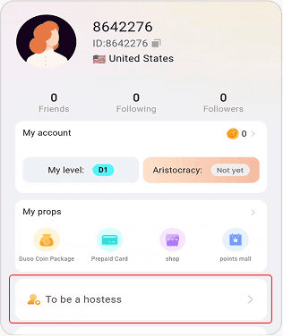 Duoo Host Registration