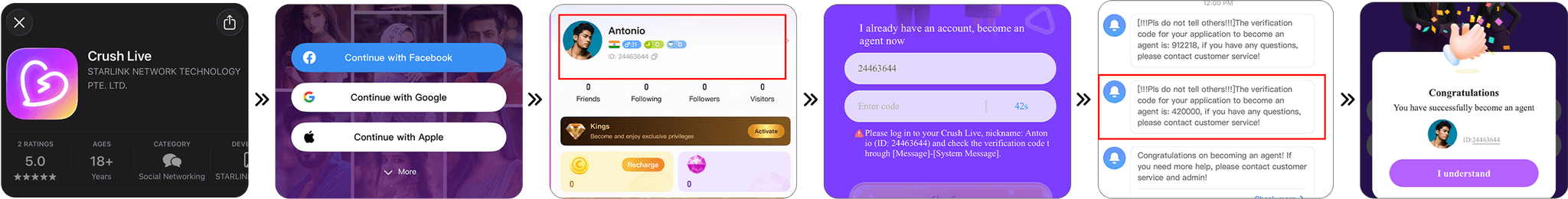 Crush Agency Registration